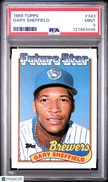 1989 Topps Gary Sheffield #343 Rookie PSA 9