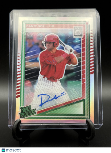 2025 Donruss Dante Nori #190 Rated Prospects Optic Signatures AU