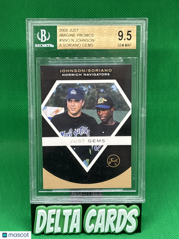 2000 Just Promos Imagine A.Soriano Gems N.Johnson #NNO /A.Soriano BGS 9.5