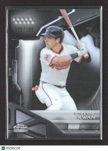 2026 Topps Chrome Black Steven Kwan #67 Refractor 090/199