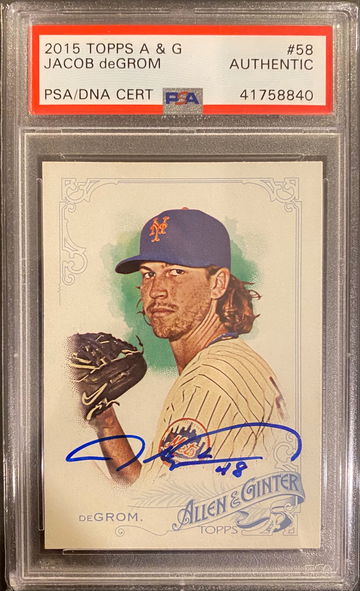 2015 Topps Heritage Jacob DeGrom Auto