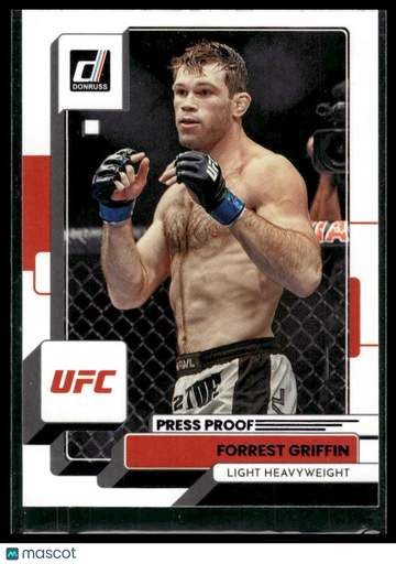 2023 Donruss UFC Forrest Griffin #103 Press Proof Purple