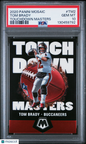 2020 Panini Mosaic Touchdown Masters Tom Brady #TM2 PSA 10