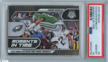 2025 Panini Mosaic Saquon Barkley #5 [Base] Insert PSA 10