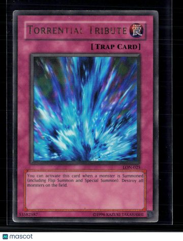 Yu-Gi-Oh! TCG 2003 Konami Yu-Gi-Oh! Labyrinth of Nightmare Torrential Tribute Trap Card
