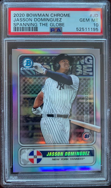 2020 Bowman Chrome Jasson Dominguez Spanning the Globe PSA 10 Gem Mint