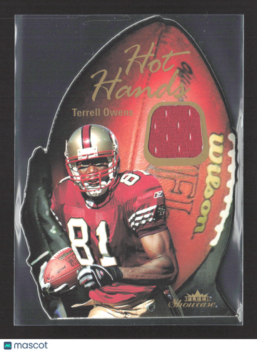 2003 Fleer Showcase Hot Hands Terrell Owens #HH-TO /599 Game-Worn Jersey