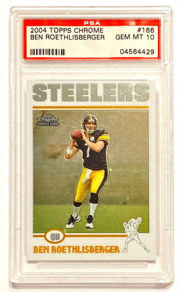 2004 Topps Chrome Ben Roethlisberger #166 Rookie PSA 10
