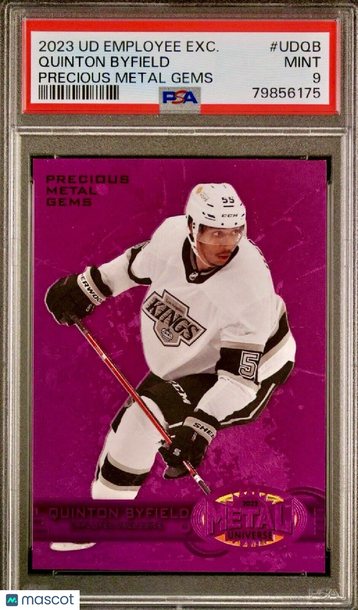POP 2 PSA 9 RC Quinton Byfield 2023 UD Exclusive Precious Metal Gems PMG Rookie