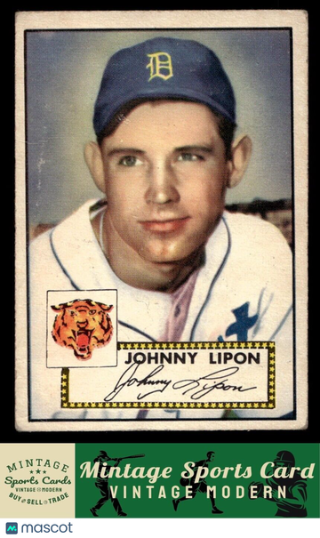 1952 Topps Johnny Lipon #89