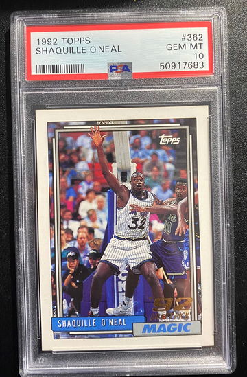 1992 Topps Shaquille O’Neal PSA 10