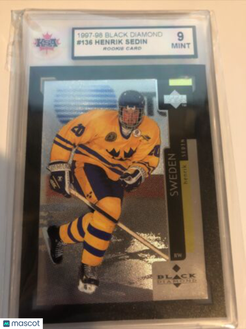 1997 Henrik Sedin #136 Rookie KSA 9