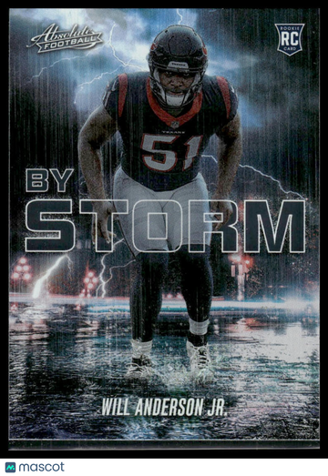 2023 Panini Absolute Will Anderson Jr. #BST-3 By Storm