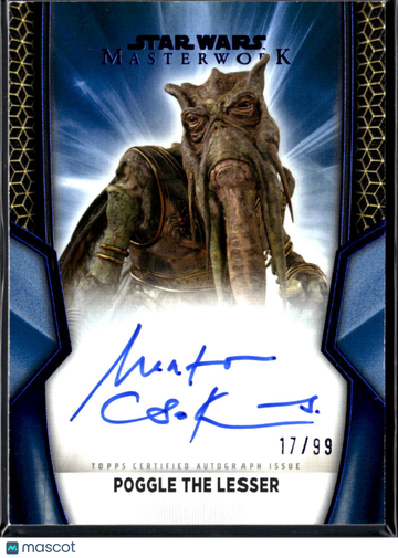 2015 Topps Star Wars Masterwork Marton Csokas Autograph 17/99 #A-MC