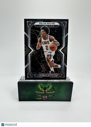 2021 Panini Obsidian Collin Sexton #32 Black /1 Mojo