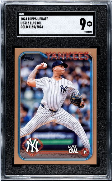 2024 Topps Update #US313 Luis Gil Gold /2024 SGC 9