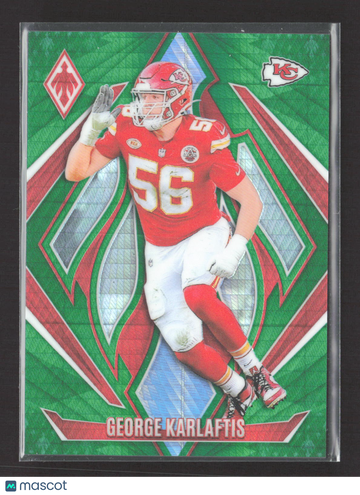 2025 Panini Phoenix Football George Karlaftis #62 Green