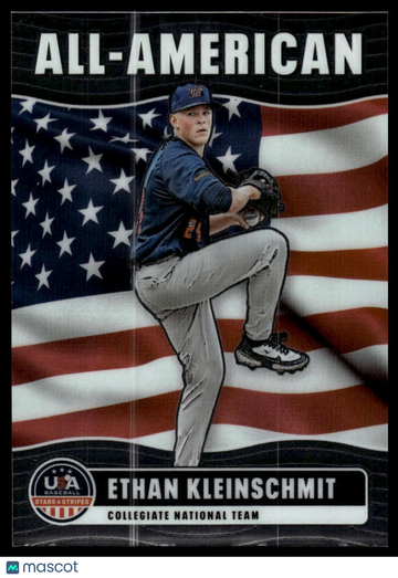 2026 Panini Stars & Stripes Prizm USA Baseball Ethan Kleinschmit #11 All-American