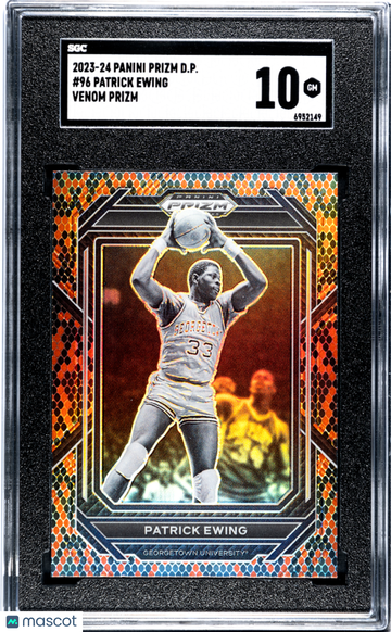 2023 Panini Prizm Draft Picks Patrick Ewing #96 Venom SGC 10