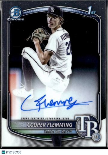 Cooper Flemming 2025 Topps Bowman Chrome Auto Tampa Bay Rays