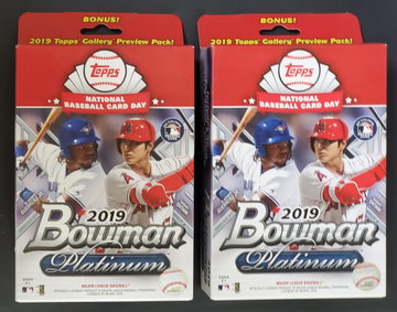 2019 Bowman Platinum Hanger Box Wander Franco Luis Robert Vladimir Guerrero Jr Pete Alonso Fernando Tatis RC Lot2x