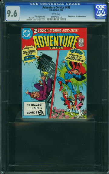 ADVENTURE COMICS #495, CGC 9.6 NM+