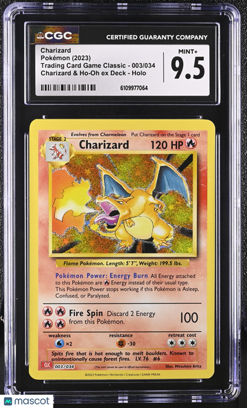 2023 Pokemon Trading Card Game Classic Charizard Holo CGC 9.5 #003/034
