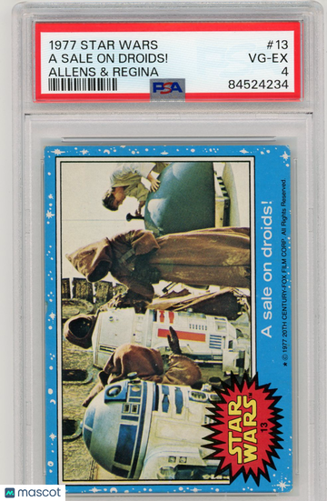 1977 Star Wars Allens & Regina A Sale On Droids! #13 PSA 4