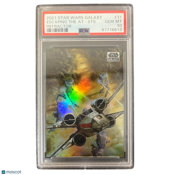 2021 Topps Chrome Star Wars Galaxy Escaping The At-STS #31 PSA 10