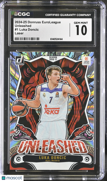 2024 Donruss Euroleague Luka Doncic #1 Laser CGC 10