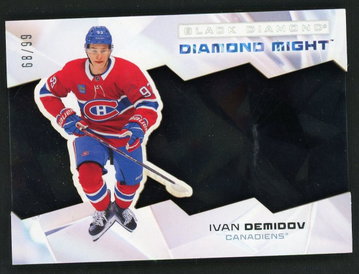 2022 Upper Deck Black Diamond DM-10 Ivan Demidov Diamond Might /99 Canadiens