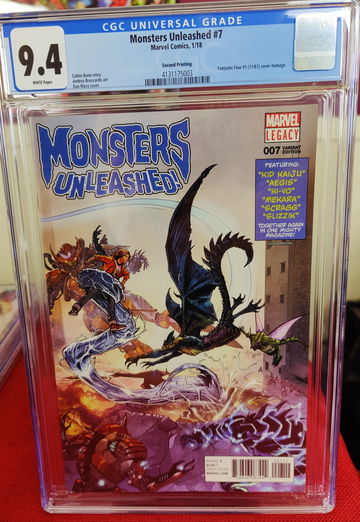 Monsters Unleashed #7 - CGC 9.4 - Second Print - Rare HTF