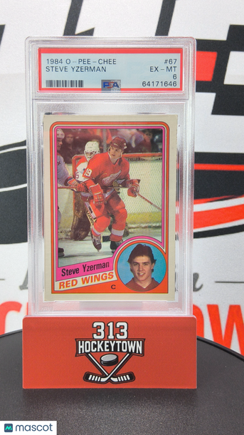 1984 O-Pee-Chee Steve Yzerman #67 PSA 6