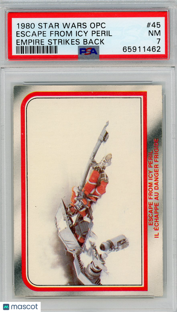 1980 Star Wars Opc Empire Strikes Back Escape From Icy Peril #45 PSA 7