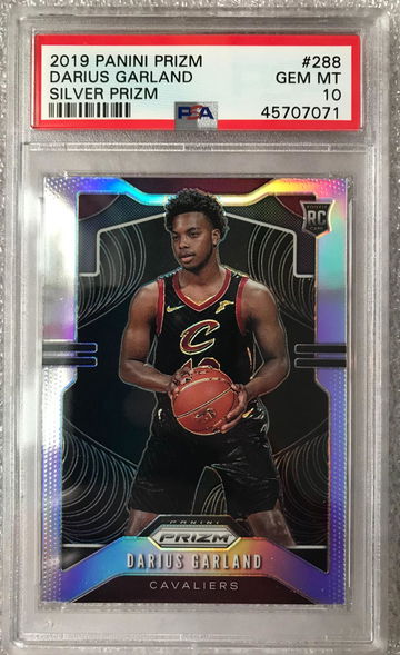2019 Panini Prizm Darius Garland Silver Prizm RC PSA 10 #288