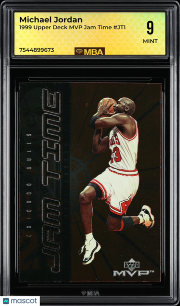 1999 Upper Deck MVP Jam Time Michael Jordan #JT1 MBA 9