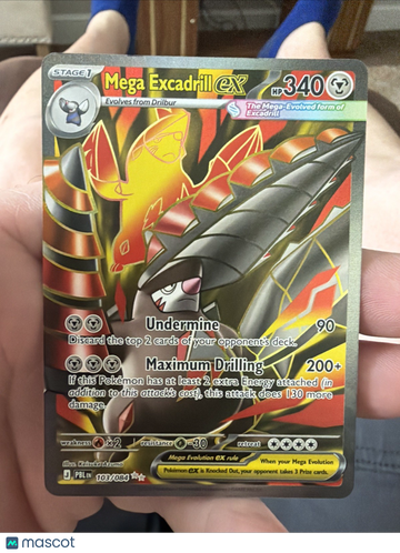 pitch black Mega Excadrill Double Rare Full Art #103/084