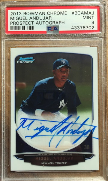 Miguel Andujar auto PSA 9