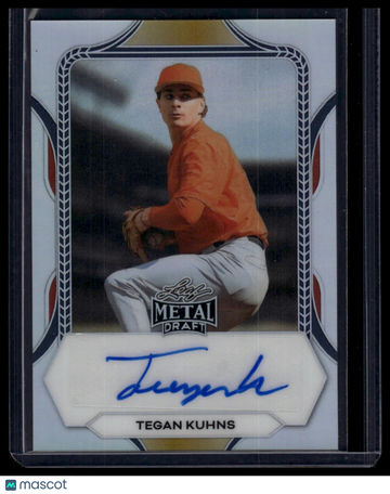 2026 Leaf Metal Draft Baseball Tegan Kuhns #BA-TK1 Base Autographs AU