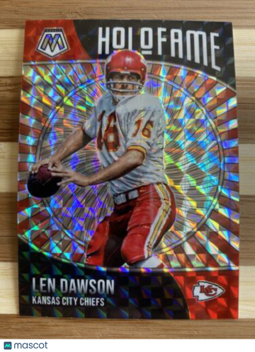 2021 Panini Mosaic Len Dawson HoloFame Silver Mosaic Insert #9 Chiefs