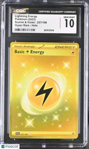 2023 Pokemon Scarlet & Violet Lightning Energy Holo Hyper Rare Holo Hyper Rare CGC 10 #257/198