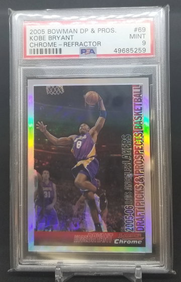 Kobe Bryant 2005 Bowman chrome refractor psa 9