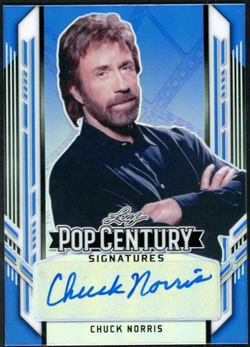 2021 Leaf Pop Century Chuck Norris Auto /25