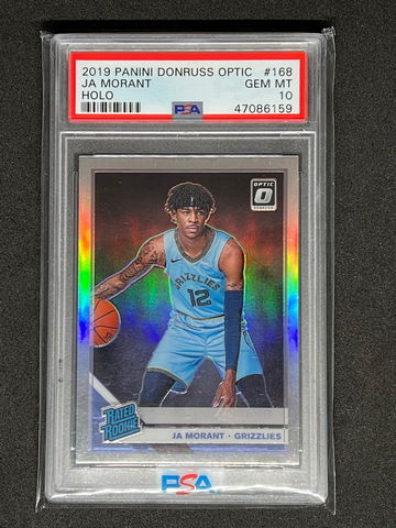 Ja Morant 2019 Panini Donruss Optic Holo Rookie PSA 10