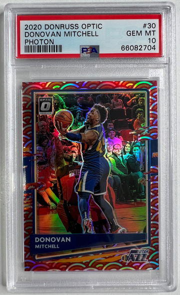 2020 Donruss Optic Donovan Mitchell Photon PSA 10