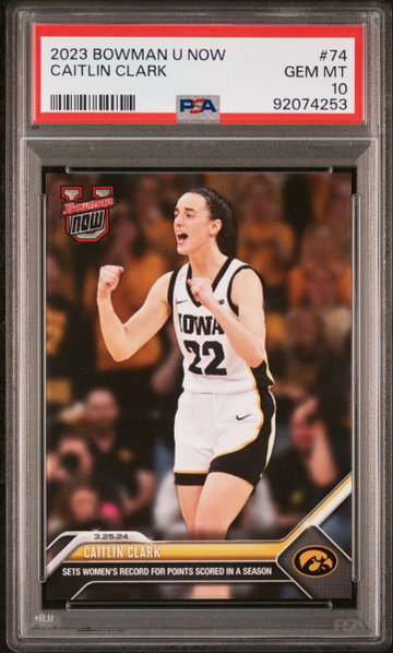 2023 BOWMAN U NOW CAITLIN CLARK #74 PSA 10 Gem Mint