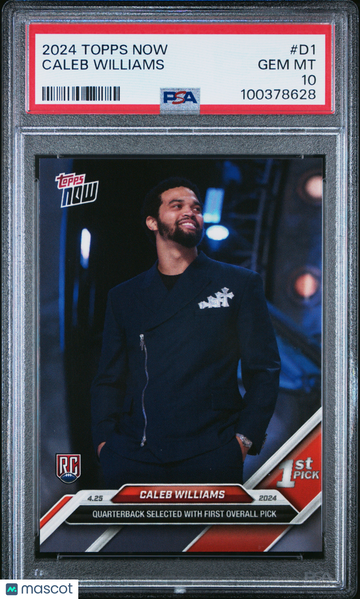 2024 Topps Now Caleb Williams #D1 PSA 10