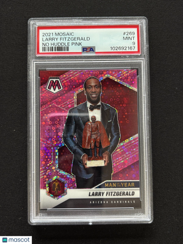 2021 Panini Mosaic Larry Fitzgerald #269 Disco PSA 9