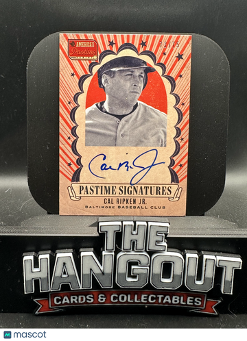 2013 Panini America's Pastime Pastime Signatures Cal Ripken Jr. #JR Red