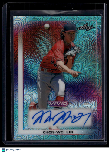 2026 Leaf Vivid Chen-Wei Lin #BA-CWL Base Autographs Mojo Teal SN AU